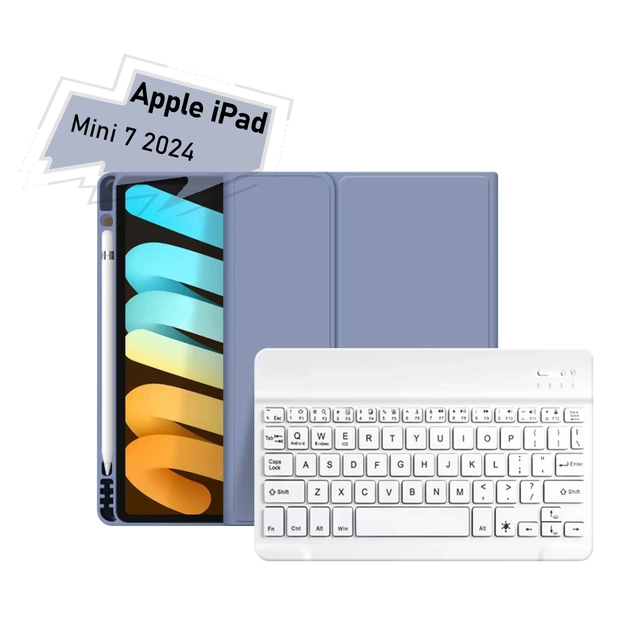Чохол до планшета BeCover with keyboard Apple iPad Mini 7 2024 Purple (712997) - зображення 1