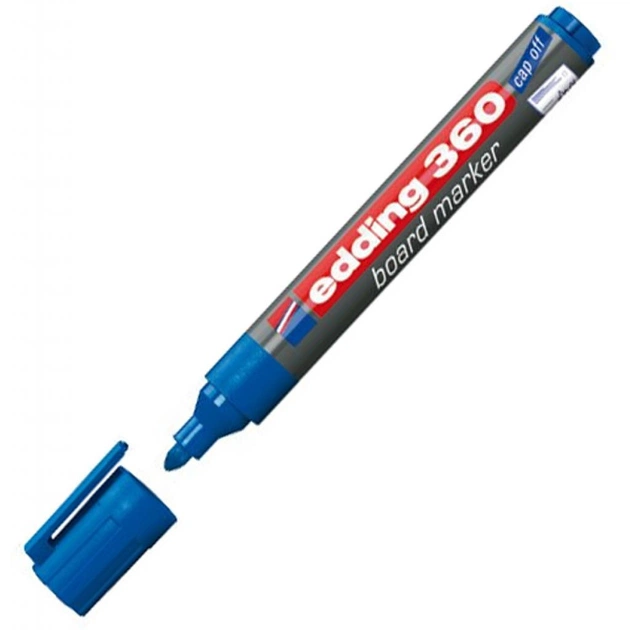 Маркер Edding Board e-360 1,5-3 мм, round tip, blue (360/03) - зображення 1