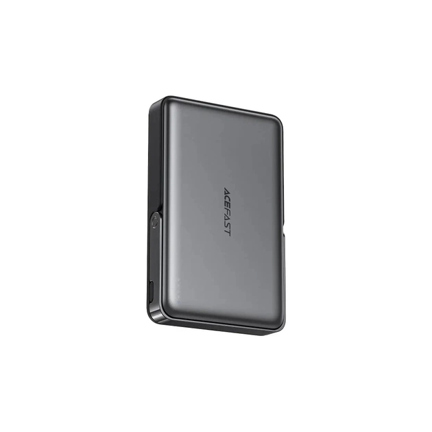 Батарея універсальна Acefast Magnetic Wireless 10000mAh, 22.5W, PD, QC/3.0, QI 15W, with holder M17, Black (6974316284000) - зображення 1