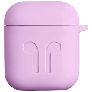 Чохол для навушників 2E для Apple AirPods Pure Color Silicone Imprint 1.5 мм Lavende (2E-AIR-PODS-IBSI-1.5-LV) зображення 1