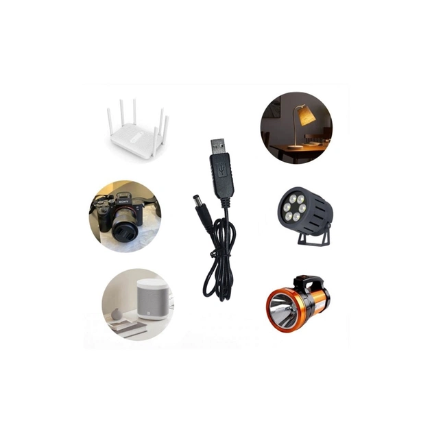 Кабель живлення USB to DC 5.5x2.1mm 12V 0.8m Armorstandart (ARM65663) - picture 4