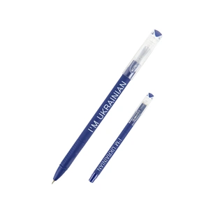 Ручка кулькова Axent Direkt I'm ukrainian, синя (AB1002-01-02-A) зображення 1