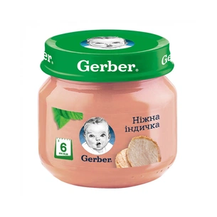 Дитяче пюре Gerber Ніжна індичка, 80 г (7613033644962) изображение 1