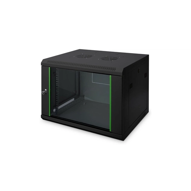 Шафа настінна Digitus Wall Mounting Dynamic Basic 7U 19" 600x450, RAL 9005 (DN-1907-U-EC-SW) - зображення 1