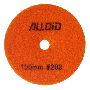 Круг зачистной Alloid Pro, алмазный, шлифовальный, на липучке, 100мм, зерно 200 (DD-63286) изображение 1