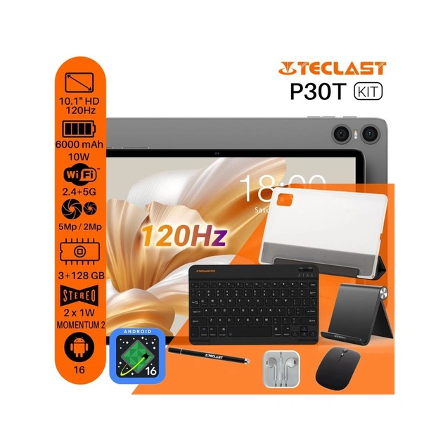 Планшет Teclast P30T KIT 10,1" 3/128GB Wi-Fi Grey Клавіатура/Миша/Навушники/ (6940709680254) - изображение 1