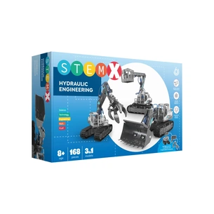 Конструктор Stem 3 в 1: Гідравлічні машини (бульдозер, краб та пожежна машина) на 168 деталей (3858894671625) зображення 1