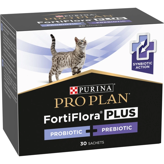 Пробіотична добавка для тварин Purina Pro Plan FortiFlora Plus Для котів і кошенят для підтримки нормальної мікрофлори кишківника 30 x 1.5 г (8445290507495) - picture 4