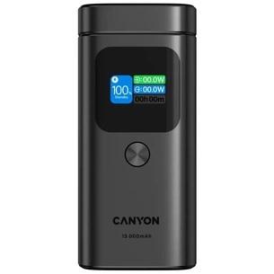 Батарея універсальна Canyon 15000mAh OnPower 150 Qi2 magnetic Grey (CNS-CPB150DG) изображение 1