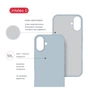 Чохол до мобільного телефона Intaleo SoftShell Apple iPhone 16 Light Blue (1283126609169) - зменшене зображення 5