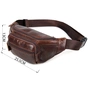 Сумка Vintage Поясна Коричнева (14422) - зменшене зображення 3
