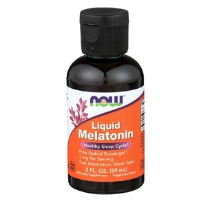 Амінокислота Now Foods Мелатонін рідкий, Liquid Melatonin, 2 рідких унції (59 мл) (NOW-03261) зображення 1