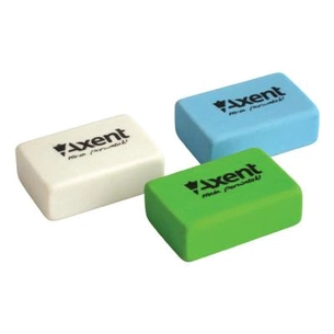 Гумка Axent soft, rectangular, color assortment (display) (1180-А) зображення 1