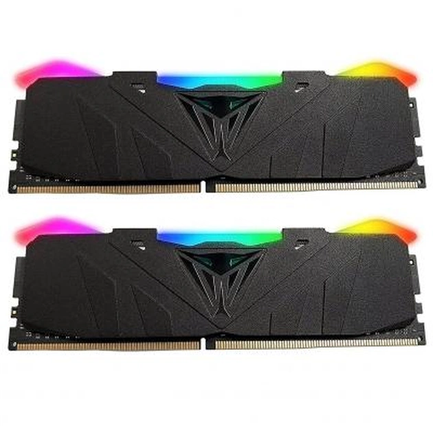 Модуль пам'яті для комп'ютера DDR4 16GB (2x8GB) 3200 MHz Viper RGB Black Patriot (PVR416G320C6K) - изображение 1