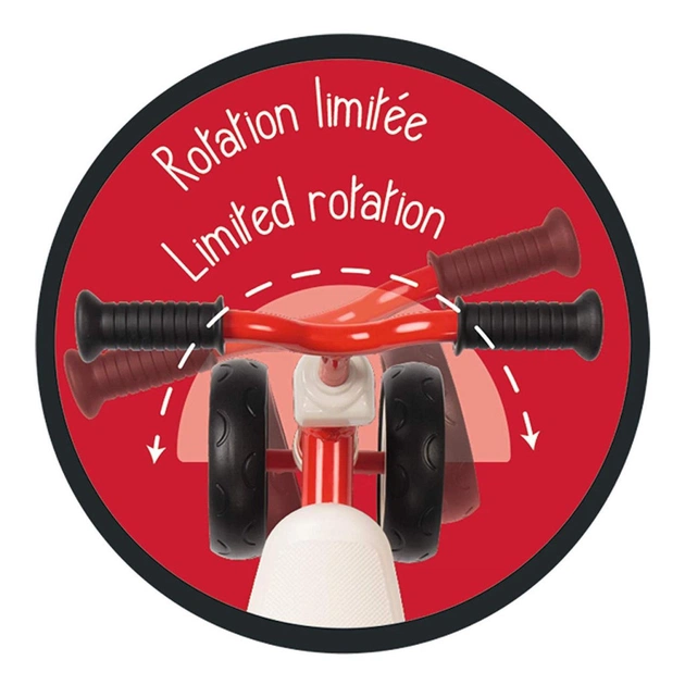 Біговел Smoby металевий, чотирьохколісний Червоний (721400) - picture 4