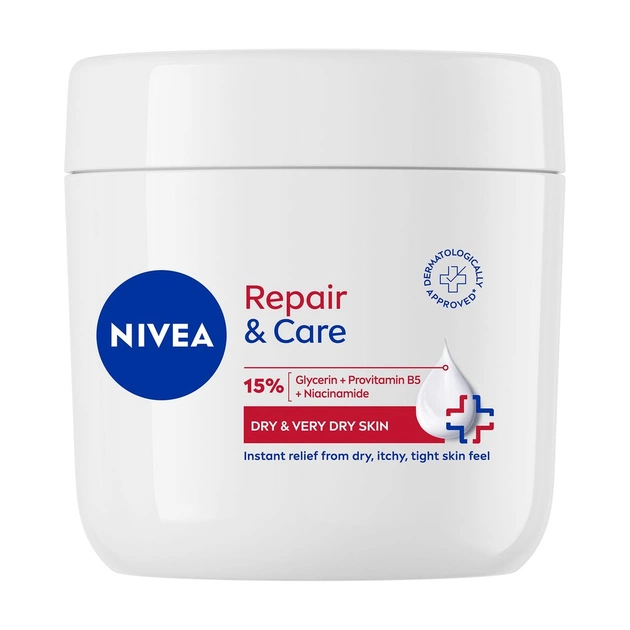Крем для тіла Nivea Repair & Care Cream Відновлення та догляд Для дуже сухої шкіри 400 мл (4006000038896) - зображення 1