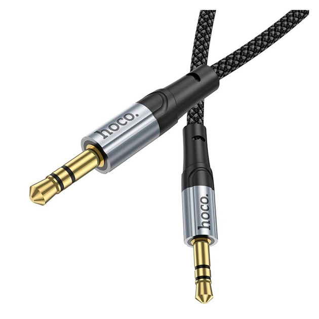 Кабель мультимедійний 3.5mm M to 3.5mm M 1.0m Black HOCO (6942007608800) - picture 3