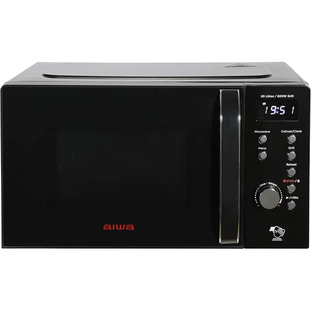 Мікрохвильова піч AIWA NAMICOOK CRYSTAL20 (MW-202DG BK) - зображення 1