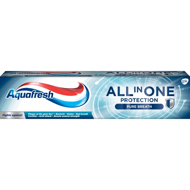 Зубна паста Aquafresh All in One Protection Свіже дихання 100 мл (5054563058621/5054563160256) - изображение 1
