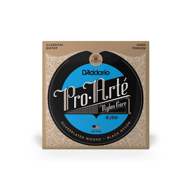 Струни для гітари D'Addario Pro-Arte Black Nylon Hard Tension (EJ50) - зображення 1