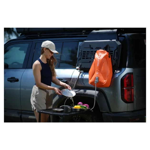 Душ портативний Flextail Tiny Shower Bag із ємністю та насосом 20 л помаранчевий (TSB-650) - picture 5