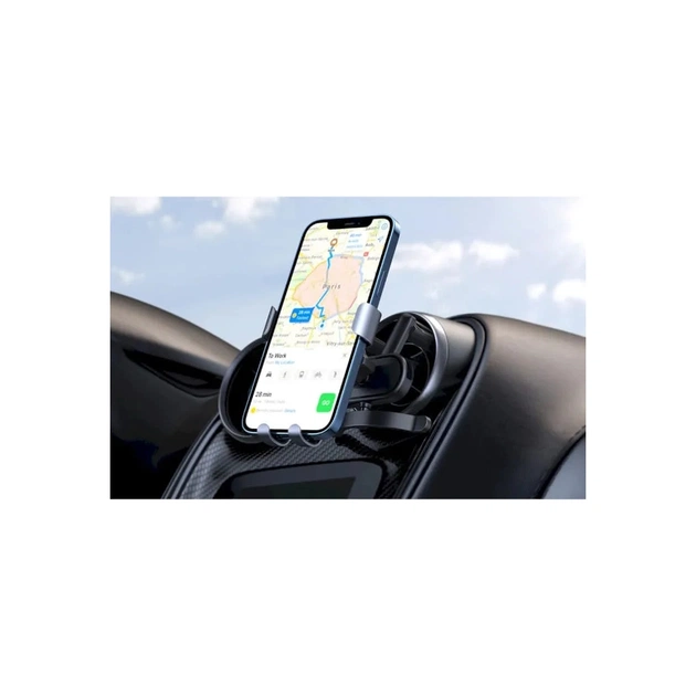 Универсальный автодержатель Ugreen LP274 Gravity Phone Holder for Round Air Vent Black (30401) - изображение 3