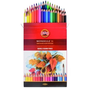 Карандаши цветные Koh-i-Noor Mondeluz акварельные 36 цветов (3719036001KZ) изображение 1