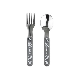 Набір дитячого посуду Akuku столових приборів, сірий (A0100) picture 1