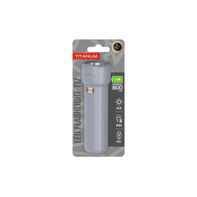 Ліхтар TITANUM 50Lm Gray (TLF-T17) - зображення 1
