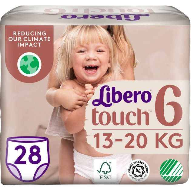 Підгузки Libero Touch Pants Розмір 6 (13-20 кг) 28 шт (7322541739670) - зображення 1