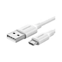 Дата кабель USB 2.0 AM to Micro 5P 0.5m 2A US289 white Ugreen (60140) - зменшене зображення 1