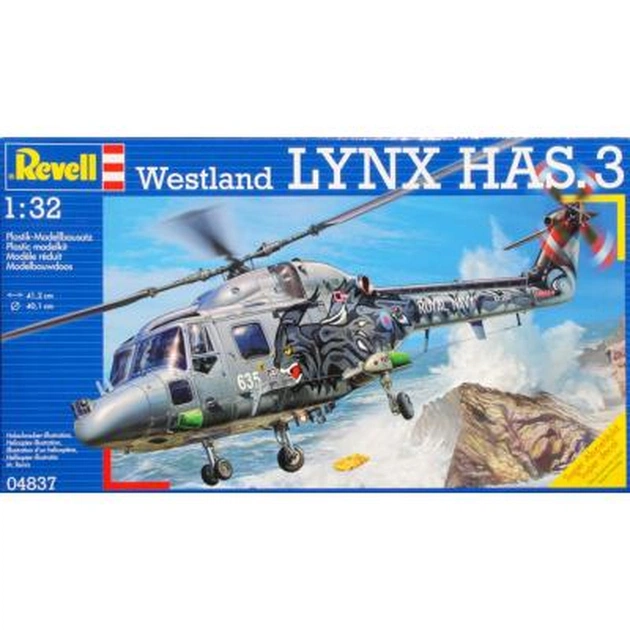 Збірна модель Revell Багатоцільовий вертоліт Westland Lynx HAS.3 1:32 (4837) - изображение 1