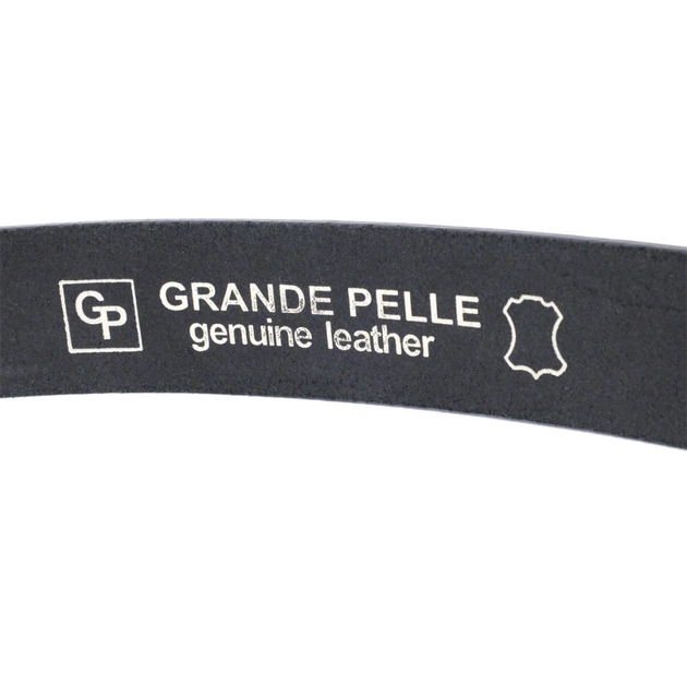 Ремінь Grande Pelle Брючний з натуральної шкіри Чорний (11689) - зображення 6
