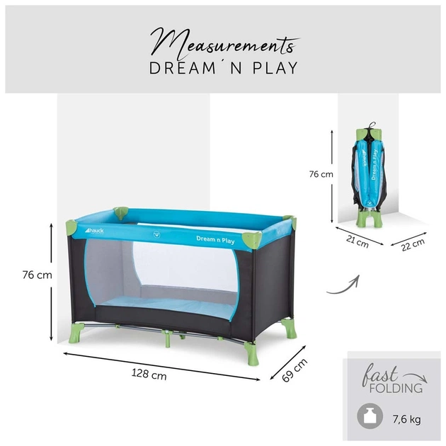 Дитячий манеж Hauck Dream N Play Water blue (60448-9) - picture 6