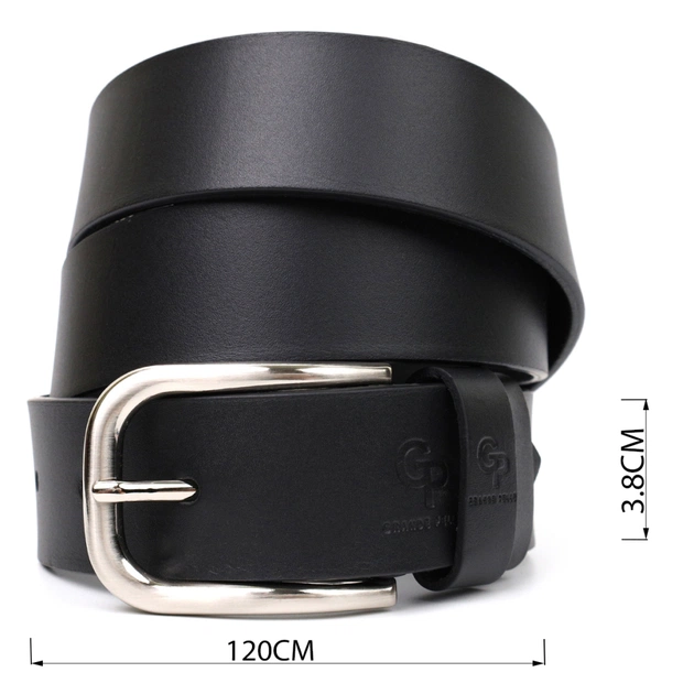 Ремінь Grande Pelle Шкіряний під джинси Чорний (11682) - зображення 3
