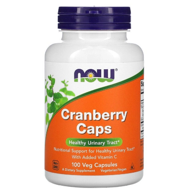 Трави Now Foods Журавлина, Cranberry Caps, 100 вегетаріанських капсул (NOW-03230) - зображення 1