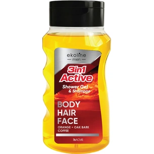 Гель для душа Acme Color EkoLine Men 3 In 1 Active Shower Gel & Shampoo 280 мл (4823115508232) изображение 1