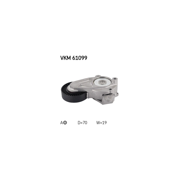 Ролик натягувача ременя SKF VKM 61099 - зображення 1