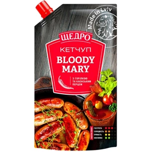 Соус Щедро Кетчуп Bloody Mary 250 г (4823097407684) зображення 1