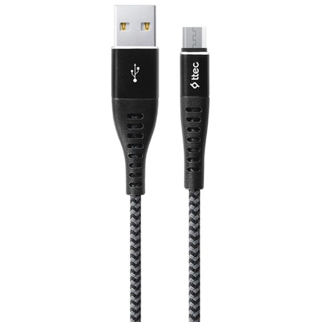 Кабель Ttec USB - micro USB (M/M), ExtremeCable, 1.5 м, Black (2DKX03MS) - изображение 1