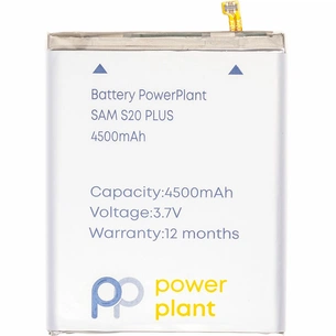 Акумуляторна батарея PowerPlant Samsung Galaxy S20 Plus (EB-BG985ABY) 4500mAh (SM170777) зображення 1