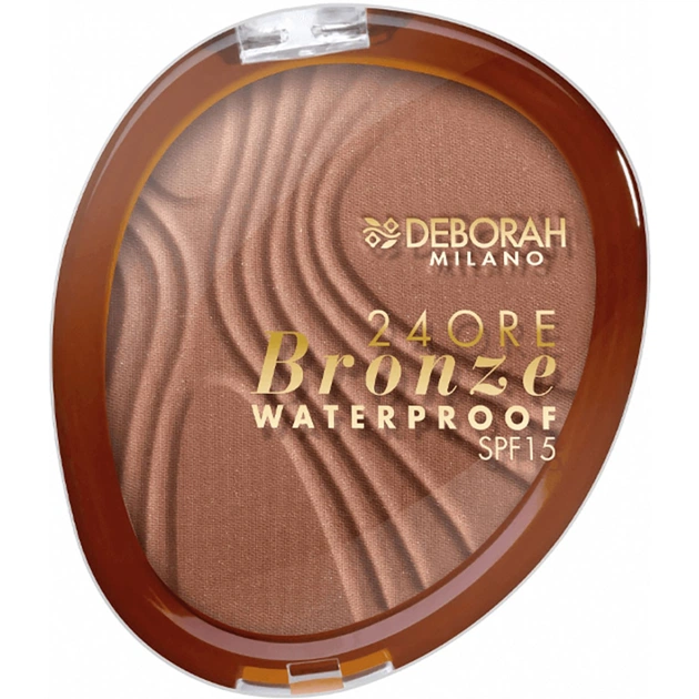 Пудра для обличчя Deborah 24Ore Bronzer Waterproof SPF15 02 - Dark Rose (8009518364910) - изображение 1