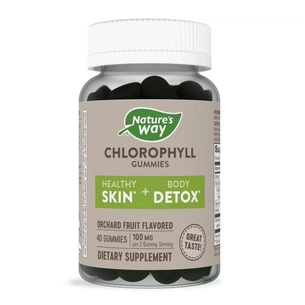 Вітамінно-мінеральний комплекс Nature's Way Хлорофіл, 100 мг, смак фруктів, Chlorophyll Gummies, 40 жувальні (NWY14292) зображення 1