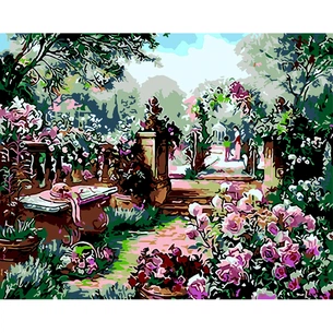 Картина по номерам ZiBi Трояндовий сад 40*50 см ART Line (ZB.64105) зображення 1