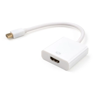 Перехідник Mini Display port M to HDMI F white Vinga (VCPMDPHDMIWH) зображення 1