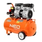 Компресор Neo Tools безолійний, 2-х поршневий, 230В, 50л, 8 Бар, 180л/хв, 1150Вт (12K022) - зменшене зображення 1