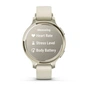 Смарт-годинник Garmin Lily 2 Active, Lunar Gold/Bone, Silicone, (010-02891-00) - зменшене зображення 7
