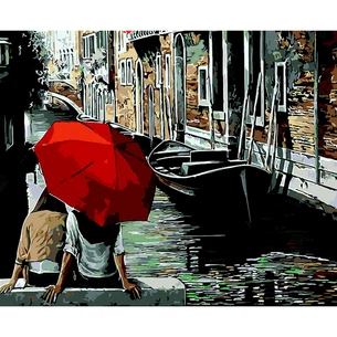 Картина по номерам ZiBi Червона парасоля 40*50 см ART Line (ZB.64201) зображення 1