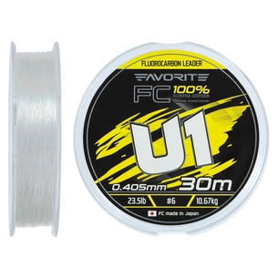 Флюорокарбон Favorite U1 FC 30m 6.0/0.405mm 23.5lb/10.67kg (1693.12.18) зображення 1