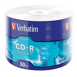 Диск CD Verbatim CD-R 700Mb 52x Wrap-box Extra (43787) изображение 1